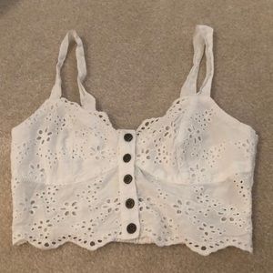 White bandeau/tank top